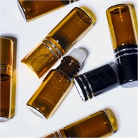 Флакон-роллер 3 мл, коричневое стекло со стеклянным роликом (кратно 5) M100-3:AO