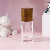 Атомайзер, стекло, 22мл, светлая крышка/имитация дерева S236-22 LIGHT