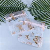 Мешочек подарочный "Бабочки", органза, 10х12 см (кратно 100) MP021-10x12:BP