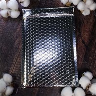 Металлизированные конверты с пузырчатой пленкой, 18х26, серебристые (кратно 50) KV302-18X26:BN