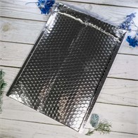 Металлизированные конверты с пузырчатой пленкой, 24х33, серебристые (кратно 30) KV302-24x33 (30):BN