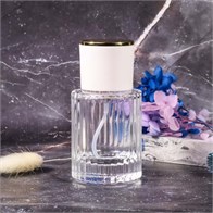 Атомайзер, 50мл, ребристый цилиндр, белая крышка S314-50:AA WHITE