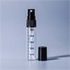 Атомайзер со шкалой 5мл, спрей, прозр.стекло, черная крышка (кратно 5) SH001-5:AA