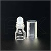 Флакон-роллер 1мл, прозрачное стекло со стеклянным роликом (кратно 5) M101-1:AO - фото 17804