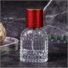 Атомайзер, 28мл, узорное стекло, красная крышка/пластик 0_S390-28 RED - фото 18013