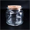 Баночка для свечей, прозрачное стекло, пробковая крышка, 85 мл 0_Z015-85 - фото 18016