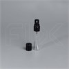 Атомайзер-карандаш 5мл, прозрачное стекло, черная металлическая крышка 0_S004-5 BLACK - фото 18054
