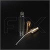 Атомайзер-карандаш 15мл, прозрачное стекло, крышка металл, золотой цвет 0_S009-15 GOLD - фото 18083