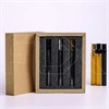 Парфюм-бокс с черной вкладкой для флаконов-карандашей 10 мл, песочный 0_K018-30x126x148 (S001-10) SAND - фото 18429