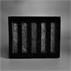 Акция_Парфюм-бокс с черной бархатной вкладкой для флаконов-карандашей 5 мл, черный 0_K021-30x123x148 (S001-5) BLACK