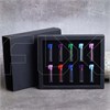 Акция_Парфюм-бокс с черной бархатной вкладкой для 10-ти фиолок на 1 мл, черный 0_K021-30x123x148 (F001) BLACK - фото 18612