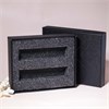 Коробочка с черной вкладкой для помадок 10 мл, черный 0_K015-135x110x30 (P001-10)-BLACK - фото 18830
