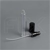 Атомайзер-карандаш 15мл, прозрачное стекло, крышка металл, черный цвет 0_S009-15 BLACK - фото 18968