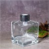Флакон для аромадиффузора, 140мл, квадрат (серебристый) 0_D002-140-SILVER