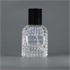 Атомайзер, 28мл, узорное стекло, черная крышка/пластик 0_S012-28 BLACK - фото 19121