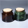 Баночка для свечей, зеленое стекло, пробковая крышка, 100 мл 0_Z016-100 GREEN