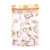 Мешочек подарочный "Золотые сердечки", органза, 10х15 см (кратно 100) MP019-10x15:BP