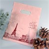 Пакет "Эйфелева башня на розовом фоне" 15х20, 40 мкм (кратно 100) PR405-15x20:BI